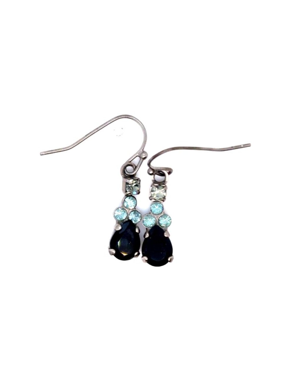 Sorrelli Teardrop Black Stone Drop Earrings